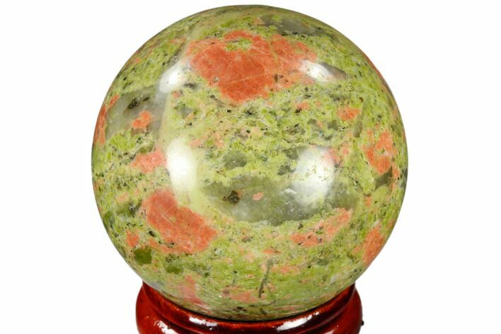 Polished Unakite Sphere - Canada #116130